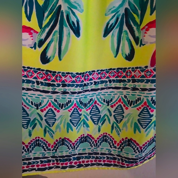 Lilly Pulitzer Payge Off Shoulder‎ Dress Bauble Yellow Lemur Alone GRAIL SMALL - Picture 5 of 10